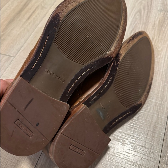 Cole Haan Brown Leather Wingtip Grand OS - Picture 3 of 4